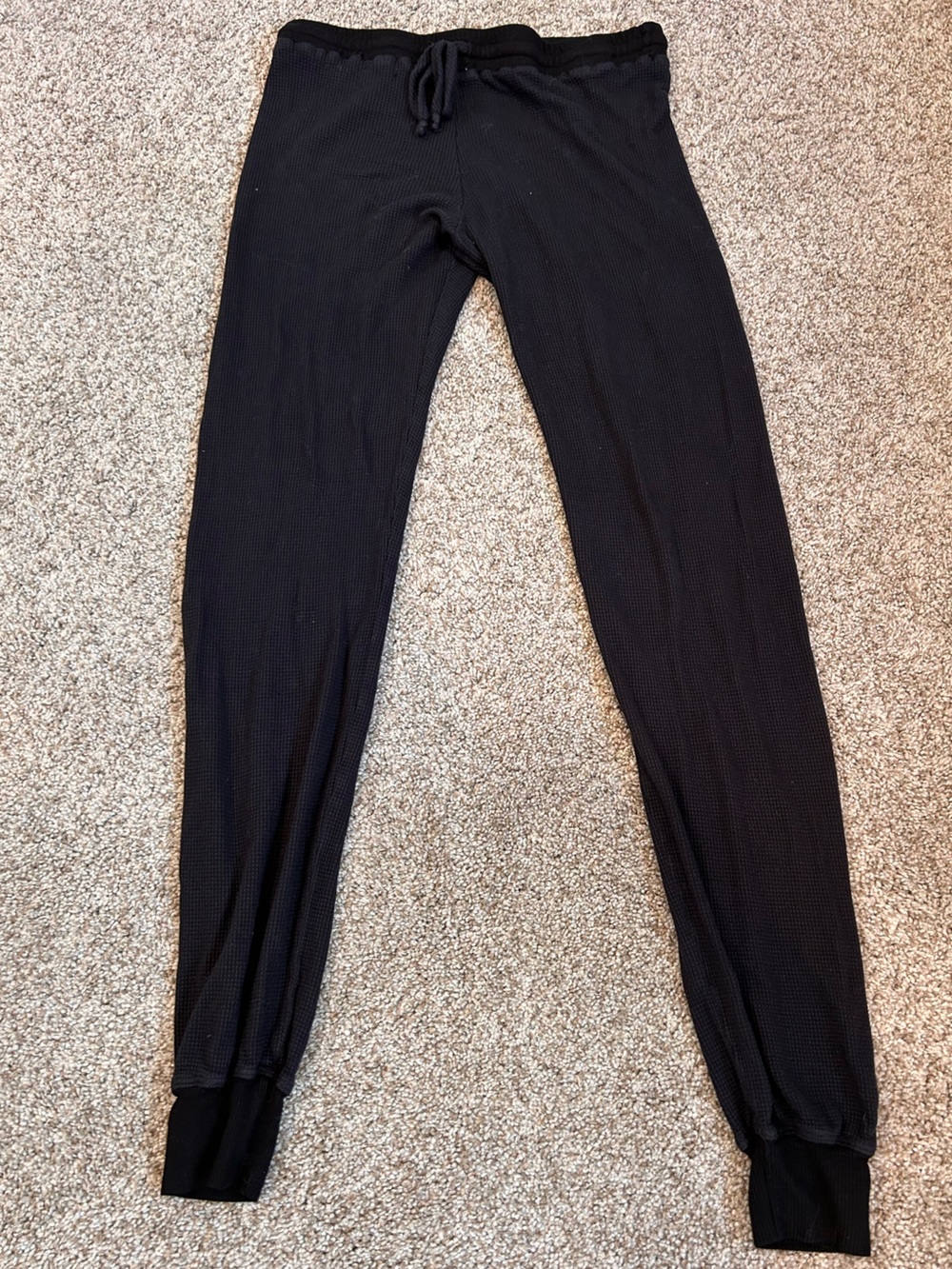 Feel the Piece by Terre Jacobs Made in USA Thermal Joggers. XS/S. Quiet luxury.